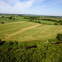 Photo : Les productions Benoit Jean 819 960-8999 Saint-Valère vu du ciel