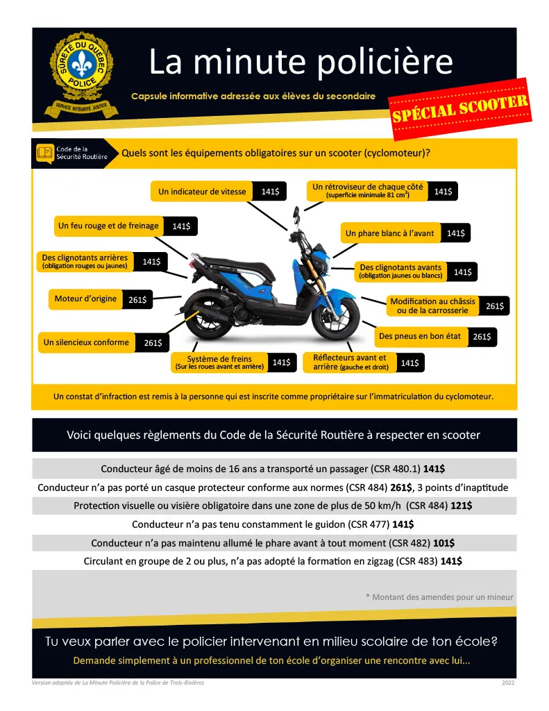 La minute policière version scooter