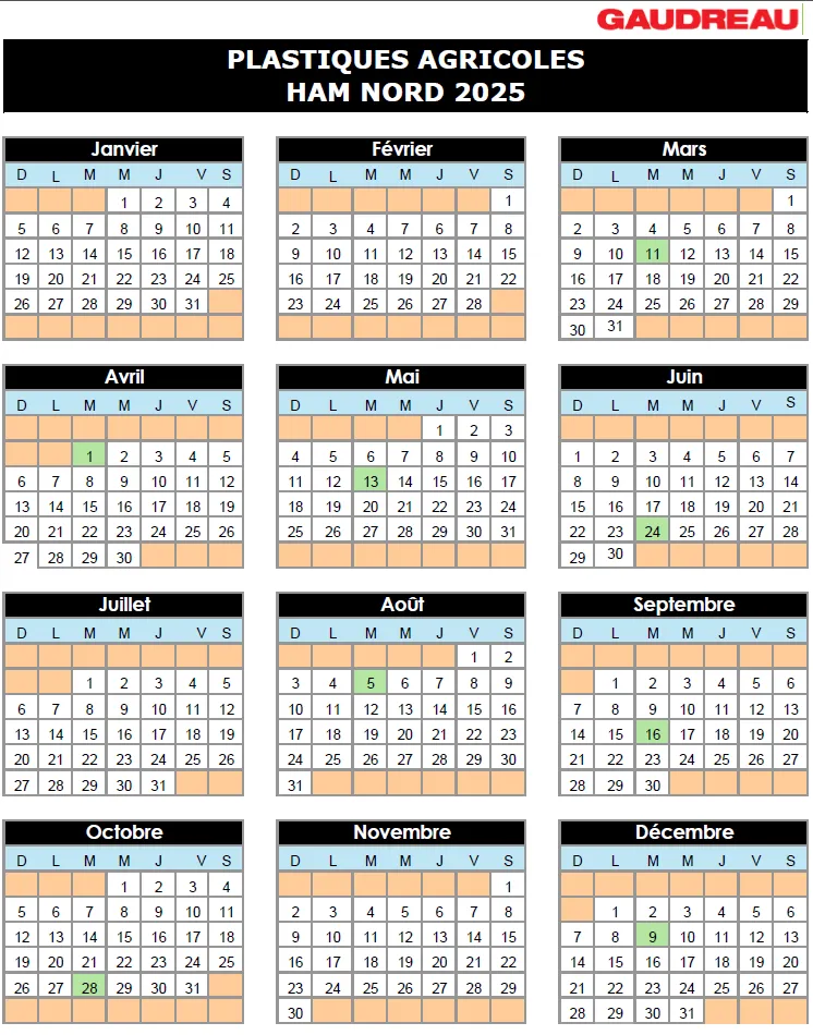 Calendrier collectes plastiques agricoles