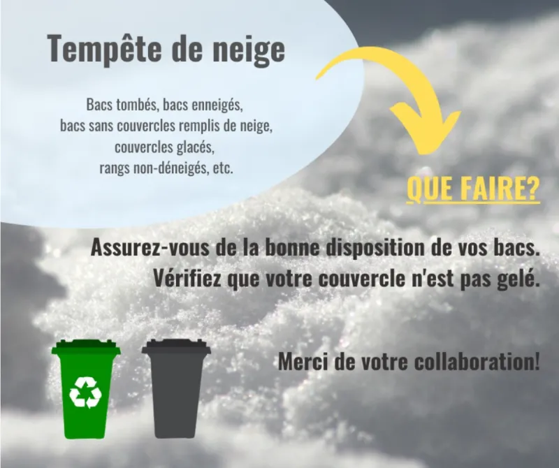 Consignes pour collectes hivernales