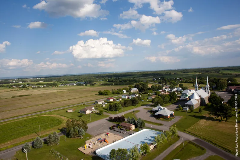 Saint-Valère vu du ciel