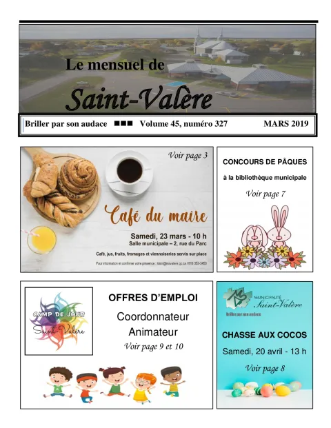 Le mensuel de Saint-Valère