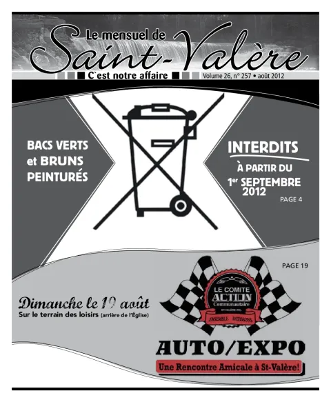 Le Mensuel de Saint-Valère Août 2012