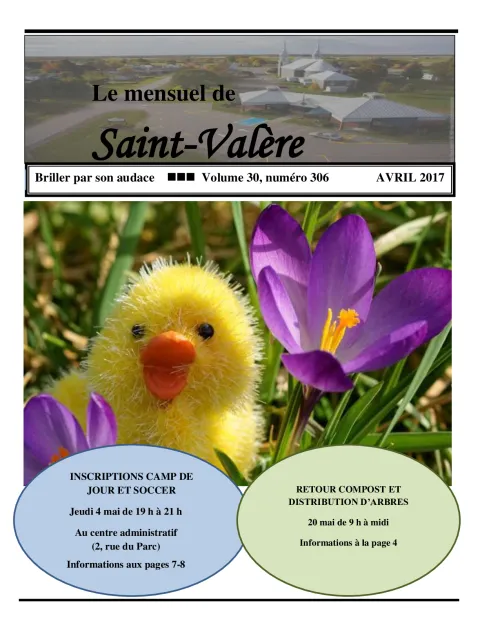 Le Mensuel de Saint-Valère Avril 2017