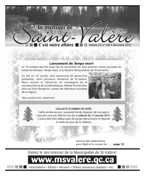 Le Mensuel de Saint-Valère Décembre 2010