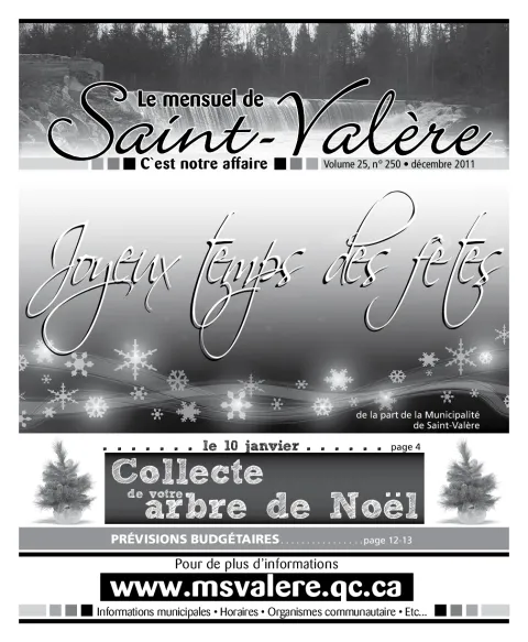 Le Mensuel de Saint-Valère Décembre 2011