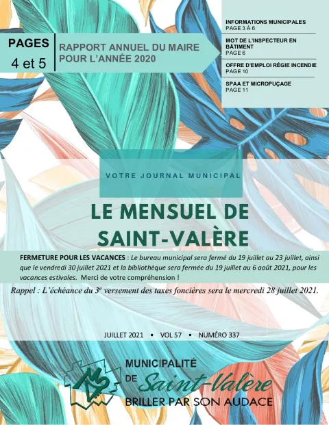 Le mensuel de Saint-Valère