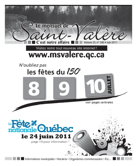 Le Mensuel de Saint-Valère Juin 2011