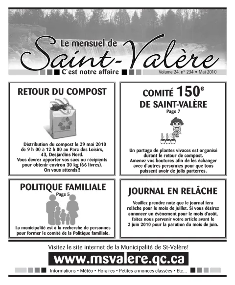 Le Mensuel de Saint-Valère Mai 2010