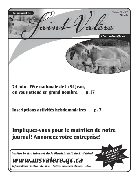 Le Mensuel de Saint-Valère Mai 2007